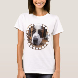 Saint Bernard Dog Long Sleeve Women's T - Shirt