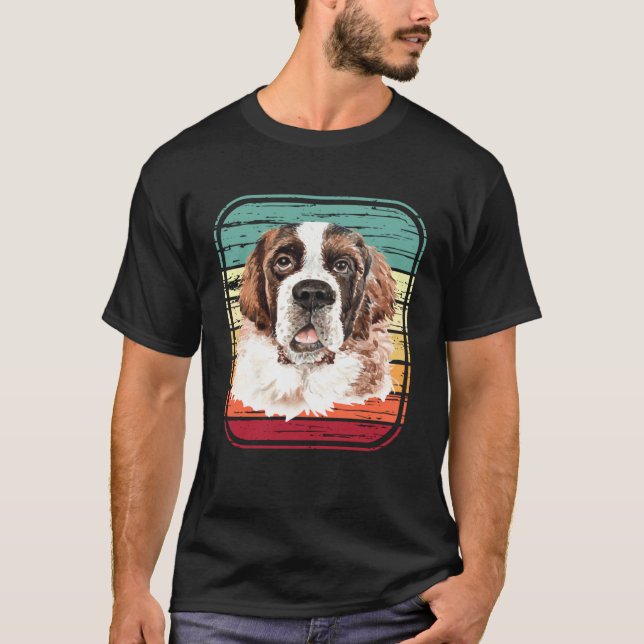 Saint Bernard  Dog Mom or Dad St Bernard T-Shirt (Vorderseite)