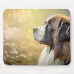 Saint Bernard Dog Pet Animal Tranquil Mousepad