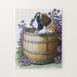Saint Bernard Dog Puzzle