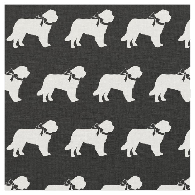 Saint Bernard Dog Silhouette Pet Stoff (Nahaufnahme)