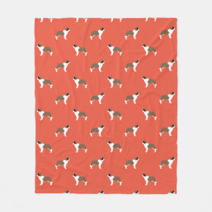 Saint Bernard Dogs Pattern Fleecedecke