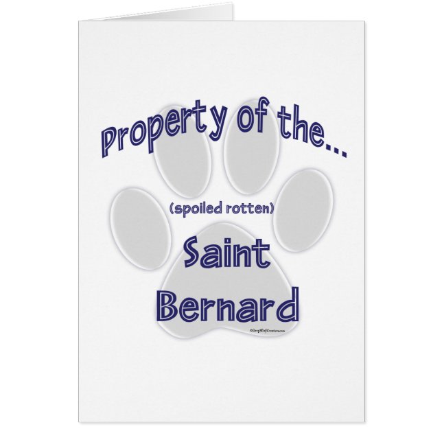 Saint Bernard-Eigentum (Vorne)