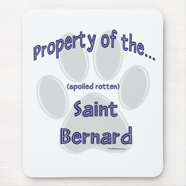 Saint Bernard-Eigentum Mousepad (Vorne)