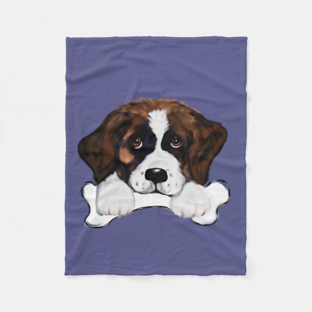 Saint Bernard Fleecedecke (Vorderseite)