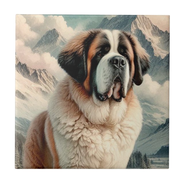 Saint Bernard Fliese (Vorderseite)