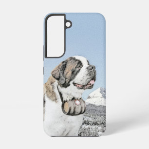Saint Bernard Gemälde - Süße originelle Hundekunst Samsung Galaxy Hülle
