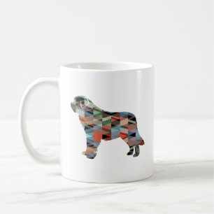 Saint Bernard Geo Silhouette Kariert Kaffeetasse