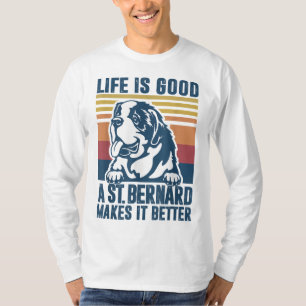 Saint Bernard Geschenke für Frauen Männer Hunde Ma T-Shirt