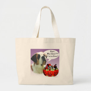 Saint Bernard Halloween Candy Jumbo Stoffbeutel