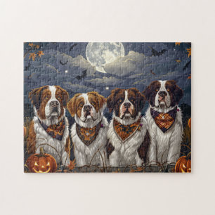 Saint Bernard Halloween Spooky Puzzle