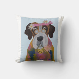 Saint Bernard Hippie Kissen