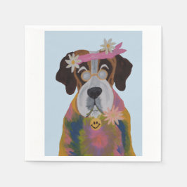 Saint Bernard Hippie Serviette