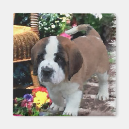 Saint Bernard Kunstgeschenke Magnet