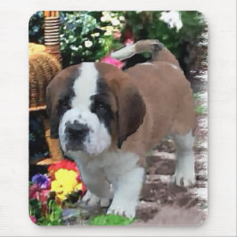 Saint Bernard Kunstgeschenke Mousepad