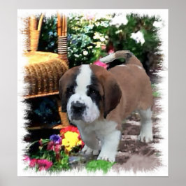 Saint Bernard Kunstgeschenke Poster