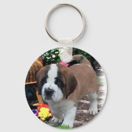 Saint Bernard Kunstgeschenke Schlüsselanhänger