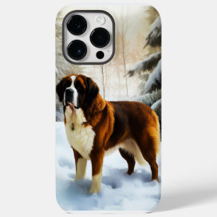 Saint Bernard Lassen Sie es Schnee Weihnachten Case-Mate iPhone 14 Pro Max Hülle