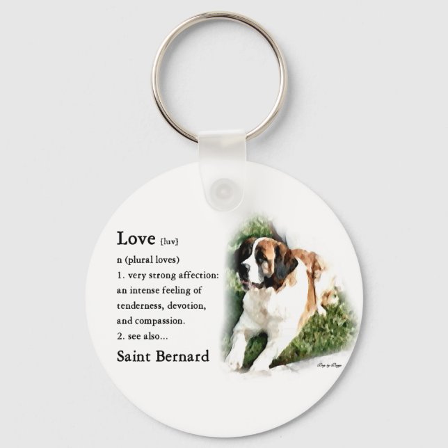Saint Bernard Lovers Schlüsselanhänger (Vorderseite)