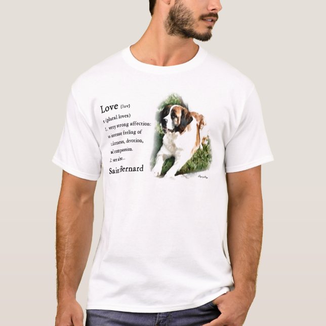 Saint Bernard Lovers T-Shirt (Vorderseite)