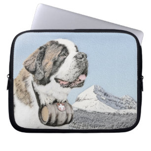 Saint Bernard Malerei - Niedliche Original Hunde K Laptopschutzhülle