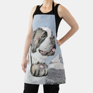 Saint Bernard Malerei - Niedliche Original Hunde K Schürze