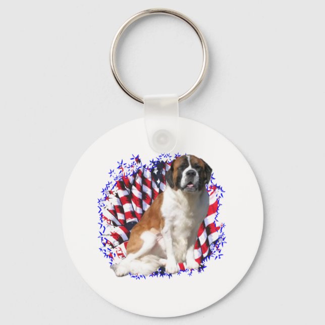 Saint Bernard Patriot Schlüsselanhänger (Vorderseite)
