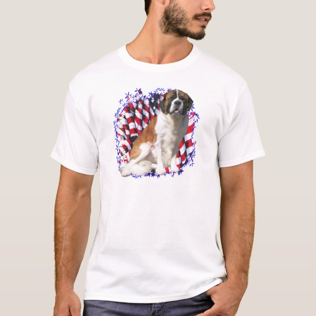 Saint Bernard Patriot T-Shirt (Vorderseite)