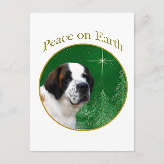 Saint Bernard Peace Postkarte (Vorderseite)