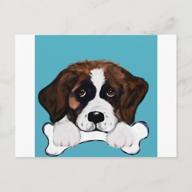 Saint Bernard Postkarte (Vorderseite)