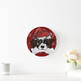 Saint Bernard Runde Wanduhr