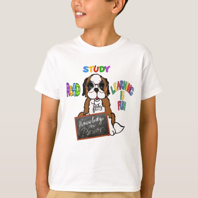Saint Bernard - Slobbers' Kids T - Shirt (Vorderseite)