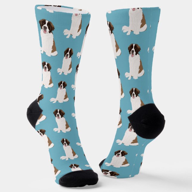 Saint Bernard Socken (Gewinkelt)