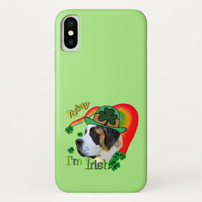 Saint Bernard St Patricks Case-Mate iPhone Hülle (Rückseite)