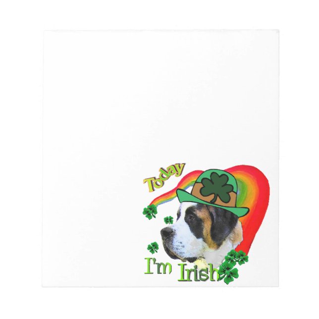 Saint Bernard St Patricks Notizblock (Vorderseite)