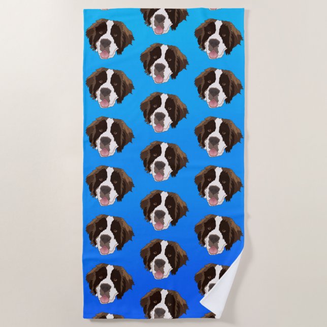 Saint Bernard Strandtuch (Vorderseite)