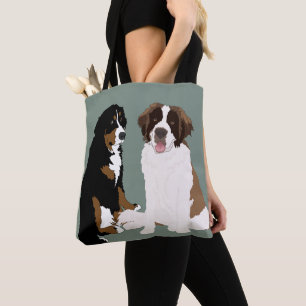 Saint Bernard und Berner Berghund 