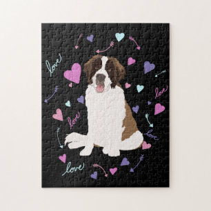 Saint Bernard Valentinstag  Puzzle