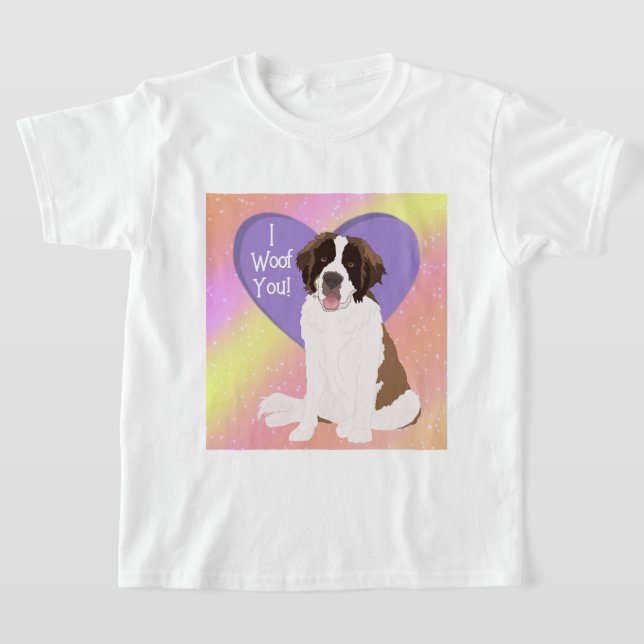 Saint Bernard Valentinstag XOXO T-Shirt (Ablage )