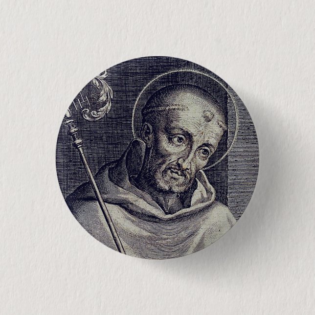 Saint Bernard von Clairvaux Button (Vorderseite)