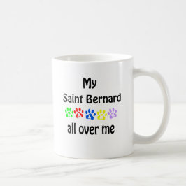 Saint Bernard Walks Design Tasse