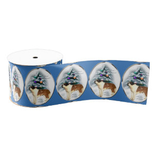 Saint Bernard Weihnachten Ripsband