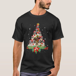 Saint Bernard Weihnachtsbaum Dog Eigentümer Gesche T-Shirt