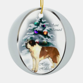 Saint Bernard Weihnachtsbaum Ornamente