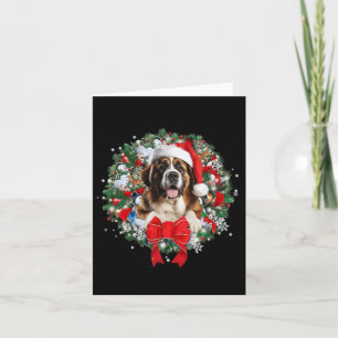 Saint Bernard Weihnachtsfeiertag Dekoration Xmas P Karte