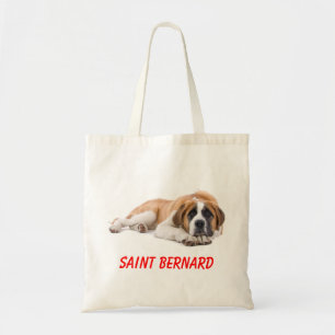 Saint Bernard Welpe Hund Leinwand Große Tasche