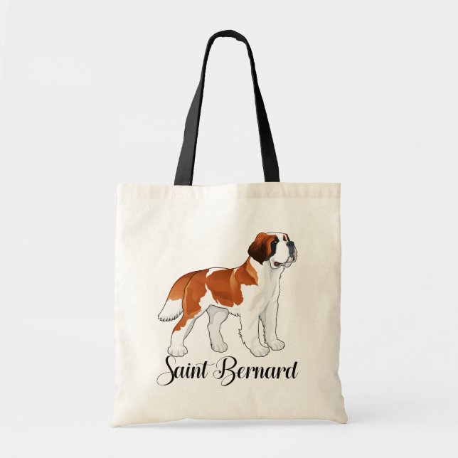 Saint Bernard Welpe Hund - Liebe St. Bernard Tragetasche (Vorne)