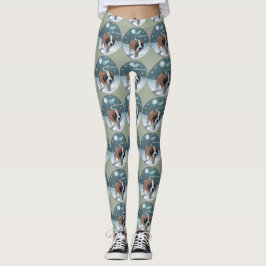 Saint Bernard Welppy Weihnachten Leggings