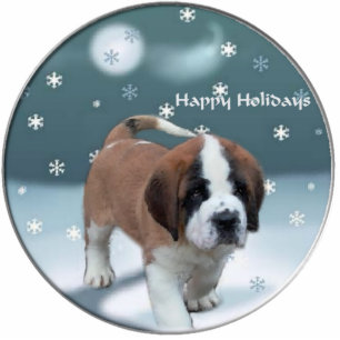 Saint Bernard Welppy Weihnachtsgeschenke Fotoskulptur Ornament