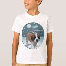 Saint Bernard Welppy Weihnachtsgeschenke T-Shirt